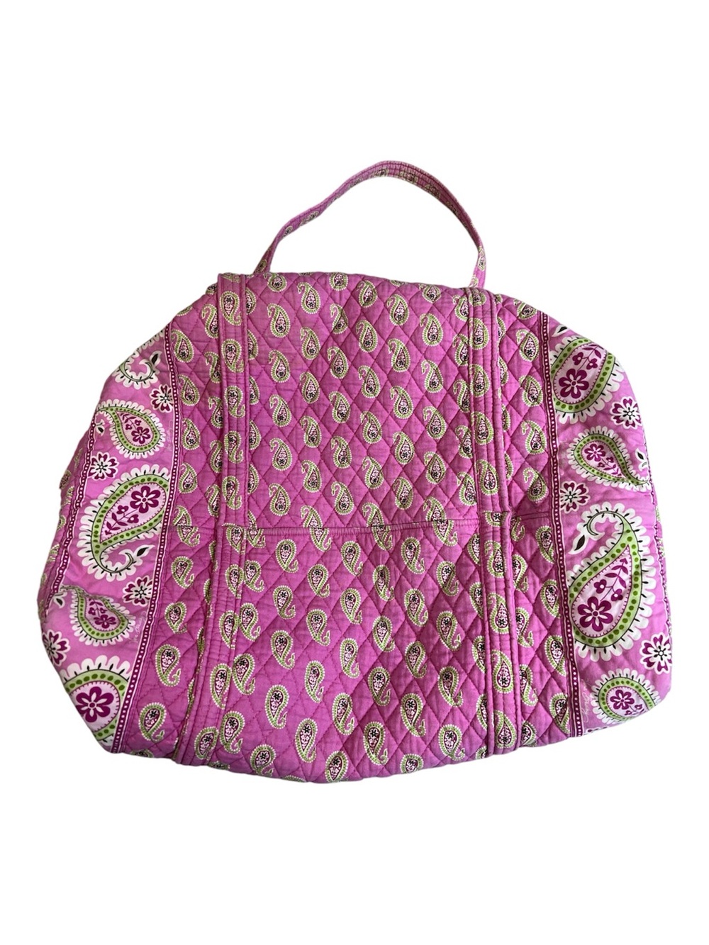 Vera Bradley Pink Duffel Bag Paisley Print Travel Bag - Picture 6 of 6